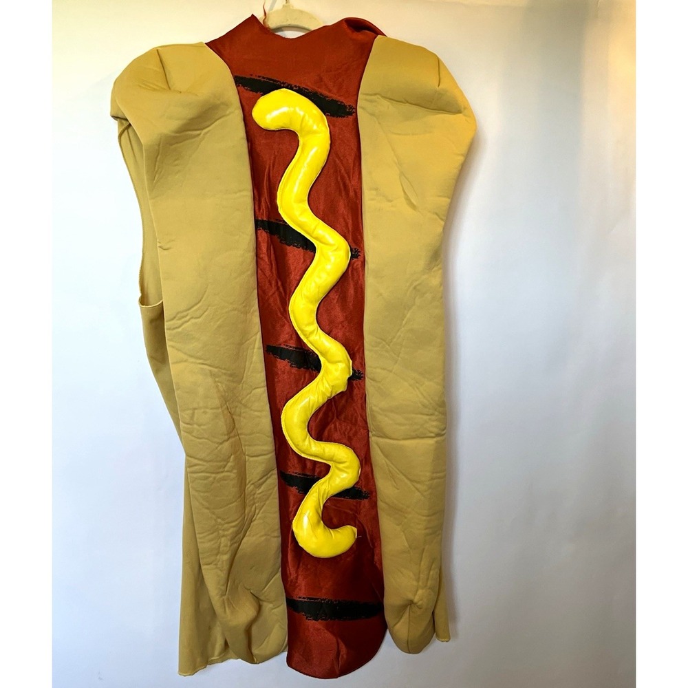Spirit Halloween Padded Hot Dog Costume Complete Outfit Polyester One Size